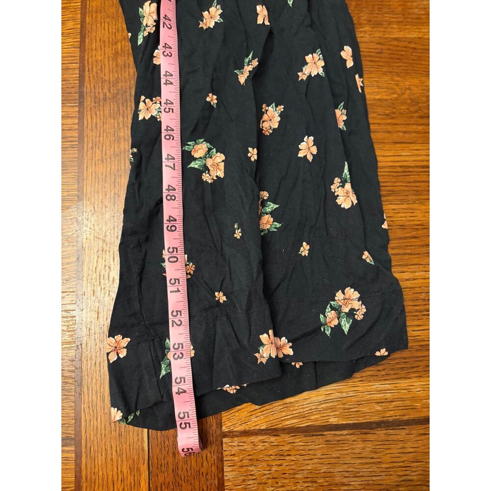 TORRID Black Floral Flutter Sleeve Jumpsuit Plus Size 1 V-Neck Wide Leg Boho - Picture 10 of 10